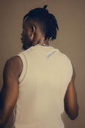 VORTEX // Sleeveless Round-Neck (Cream)