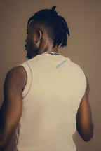 VORTEX // Sleeveless Round-Neck (Cream)