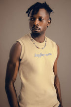 VORTEX // Sleeveless Round-Neck (Cream)